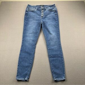 Judy Blue Jeans Women's Size 9/29 Skinny Fit Button Fly Medium Wash High Rise